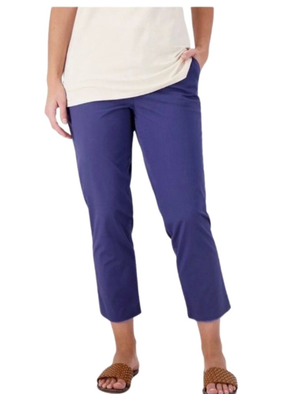 Laurie Felt Women's Indigo Cropped Chino Pants